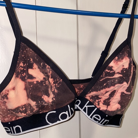 Calvin Klein Underwear Other - Calvin Klein Large Bleach Dye Black Bralette